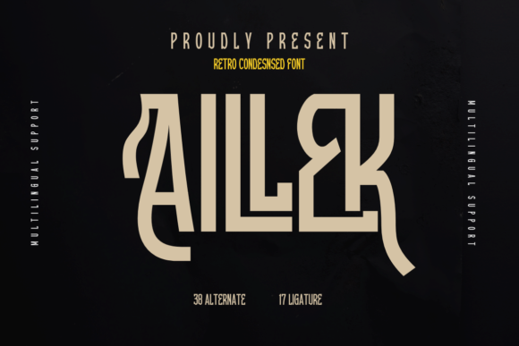 Aillek: A Retro Display Font That Strengthens Your Brand