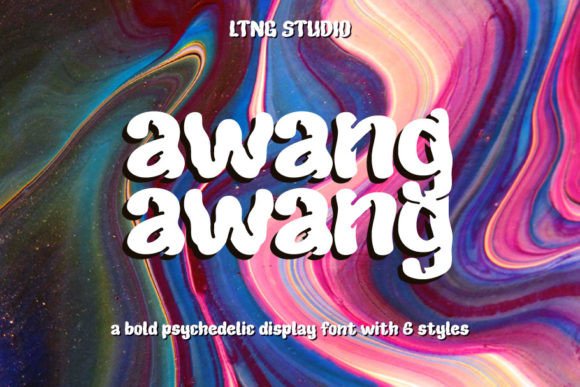 Awang-awang: A Psychedelic Display Font That Demands Attention