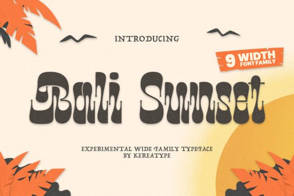 Bali Sunset Font: A Bold Display Typeface for Digital Branding