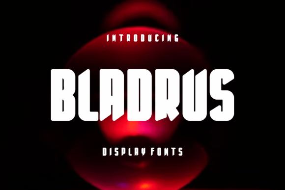Bladrus: A Bold, Sculptural Display Font