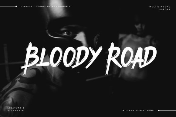 Bloody Road: A Bold Display Font That Demands Attention