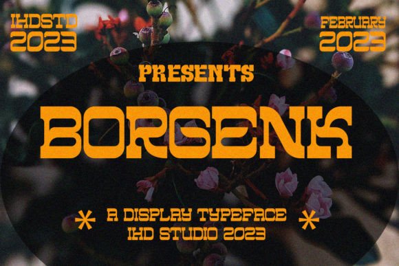 Borgenk Display Font for Handmade & Printable Creations