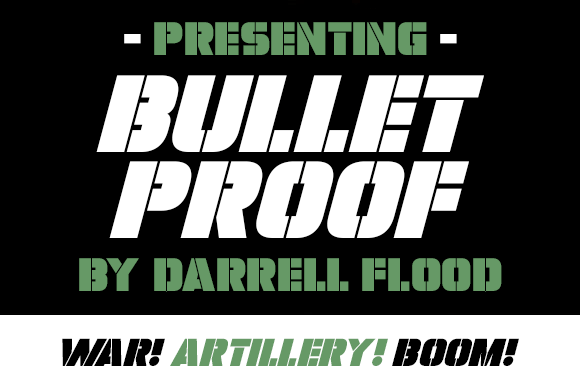 Bulletproof Font: A Bold, Stencil-Inspired Display Typeface