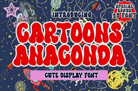 Cartoons Anaconda: A Bold Display Font for Editorial Impact