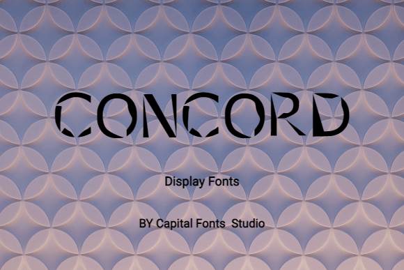 Concord: A Bold Display Font That Makes Your Handmade Goods Shine