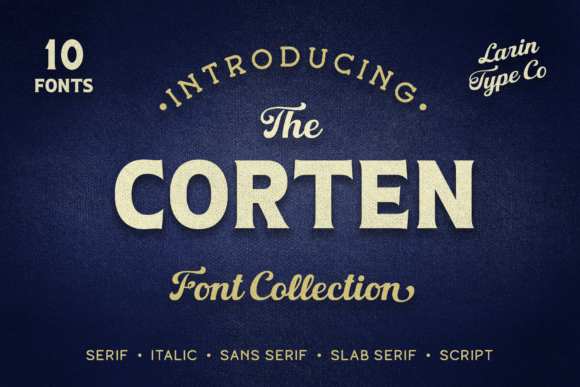 Corten: A Display Font That Adds Vintage Character to Digital Layouts