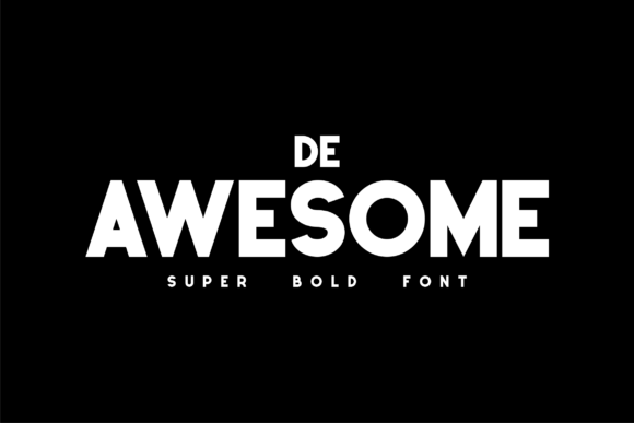 De Awesome: A Friendly Display Font for Real Branding Work