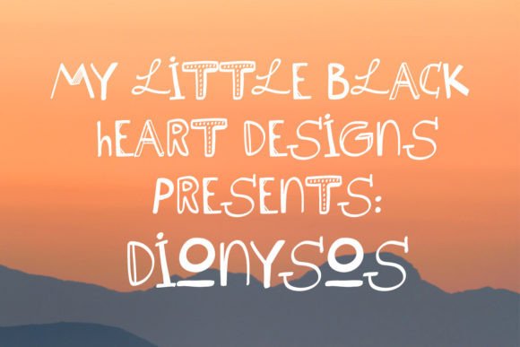 Dionysos: A Bold, Lively Display Font