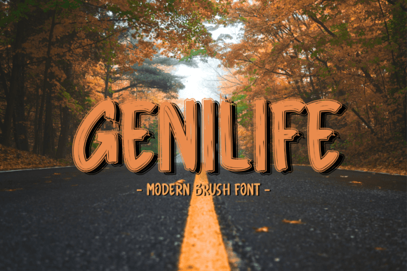 Genilife: A Fresh Handwritten Display Font for Modern Web Design