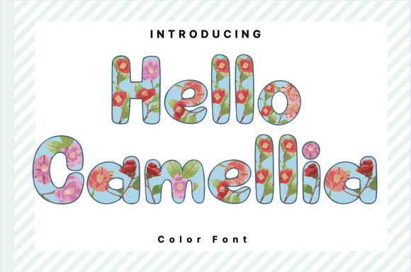 Hello Camellia: A Floral Display Font That Breathes Life Into Editorial Design