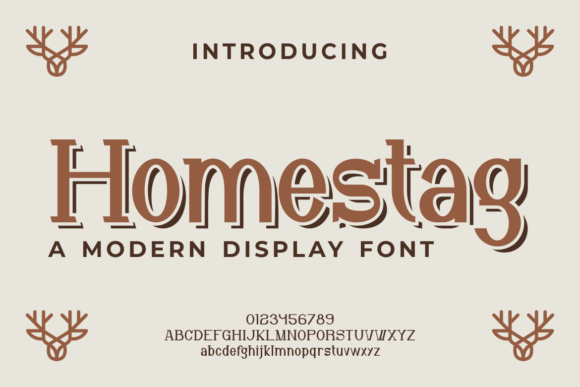 Homestag: A Display Font That Feels Like Home