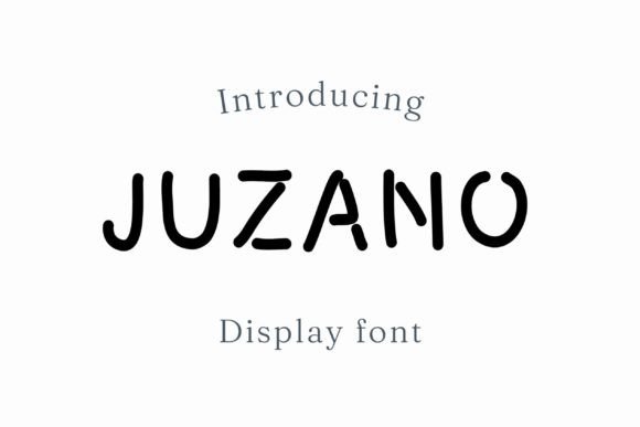 Juzano: A Handwritten Display Font with Editorial Warmth