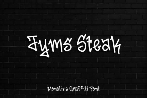 Jyms Steak Font: Bold, Edgy Display Type for Headlines & Logos