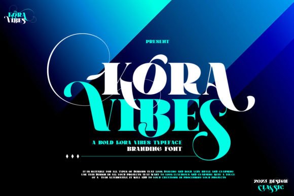 Kora Vibes: A Luxurious Serif Display Font for Makers