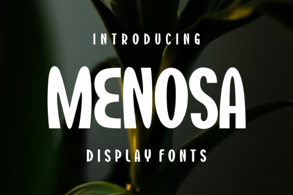 Menosa: A Modern Display Font That Actually Works