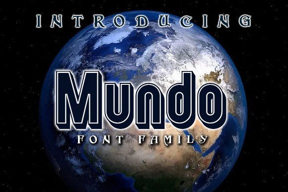 Mundo: A Cheerful 3D Display Font for Handmade Creators