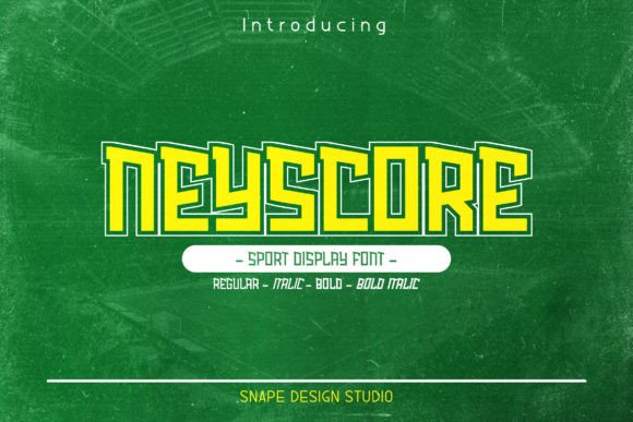 Neyscore: A Bold Display Font That Makes Your Brand Stand Out