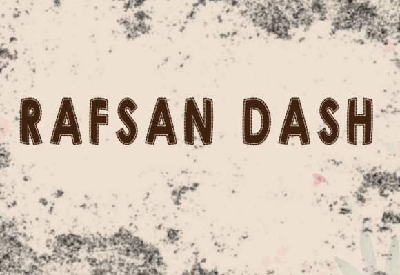 Rafsan Dash: A Playful Display Font for Digital Branding