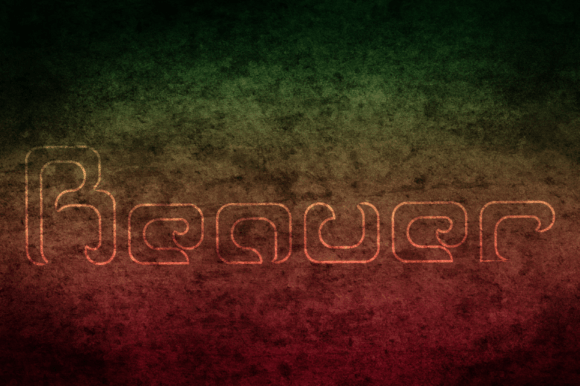 Reaver – Hollow Italic: A Horror Display Font for Bold Digital Identity