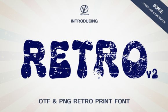 Retro V2: A Bold Display Font That Anchors Digital Branding