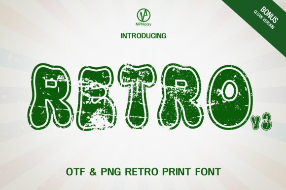 Retro V3: A Bold Display Font for Small Business Branding