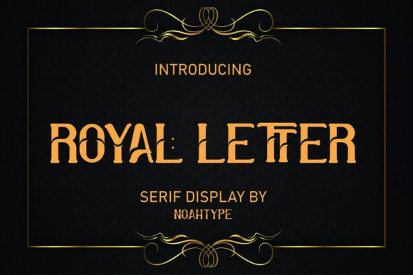 Royal Letter: A Serif Display Font with Quiet Confidence