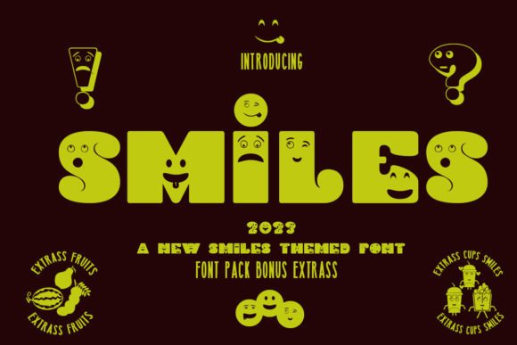 Smiles Font: A Cheerful Display Typeface for Handmade Brands