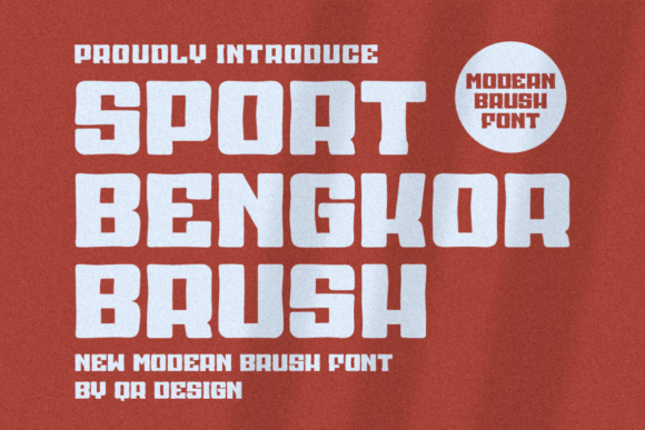 Sport Bengkor Brush: A Bold Display Font for Digital Branding