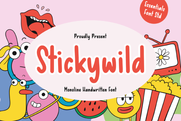 Stickywild: A Thoughtful Handwritten Display Font for Editorial Warmth