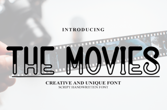 The Movies Handwritten Display Font for Makers