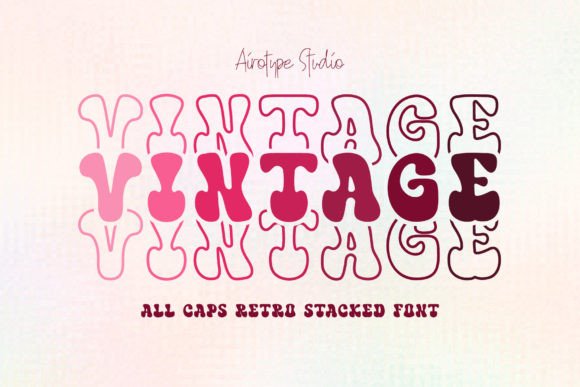 Vintage Stacked: A Bold Display Typeface for Digital Impact